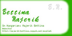 bettina majerik business card